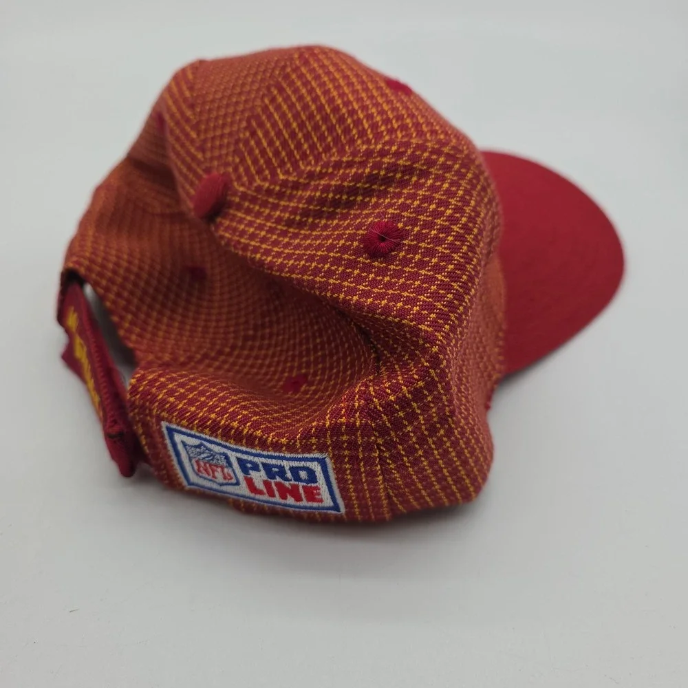 Vtg Washington Redskins Football Team Hat NFL Pro Line Logo Athletic Adj Red Cap